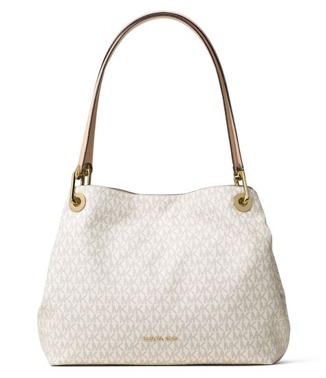 michael michael kors raven signature shoulder tote